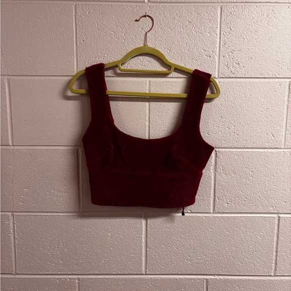 NWOT Maeve Chenille Cropped Corset Tank - Picture 4 of 7